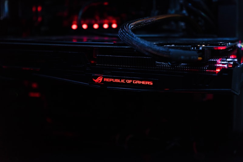 High-end gaming PC tower with RGB lighting