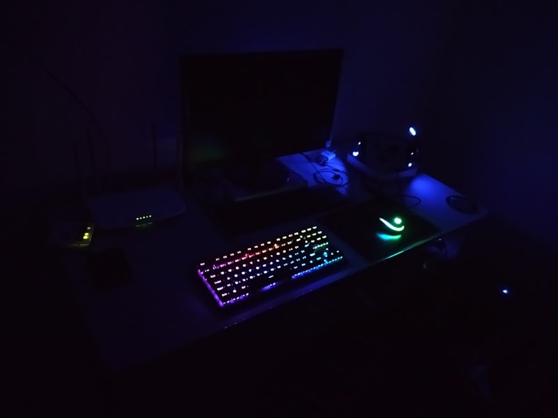 Mechanical gaming keyboard with RGB backlight